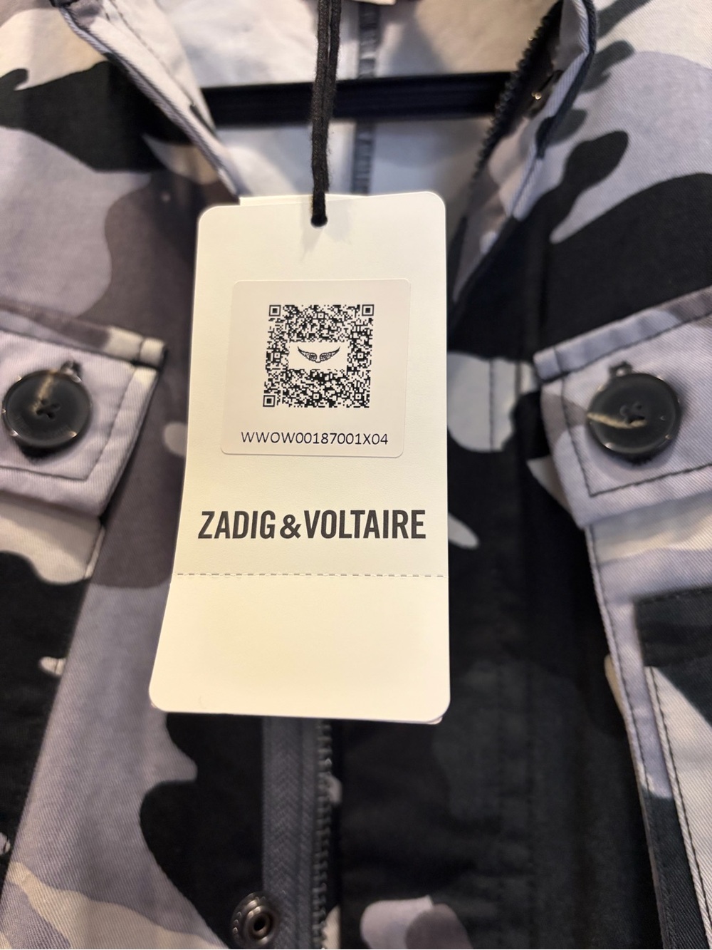 NWT Zadig and Voltaire Utility Jacket Camouflage Skull Size M (3 available!) - Picture 5 of 6